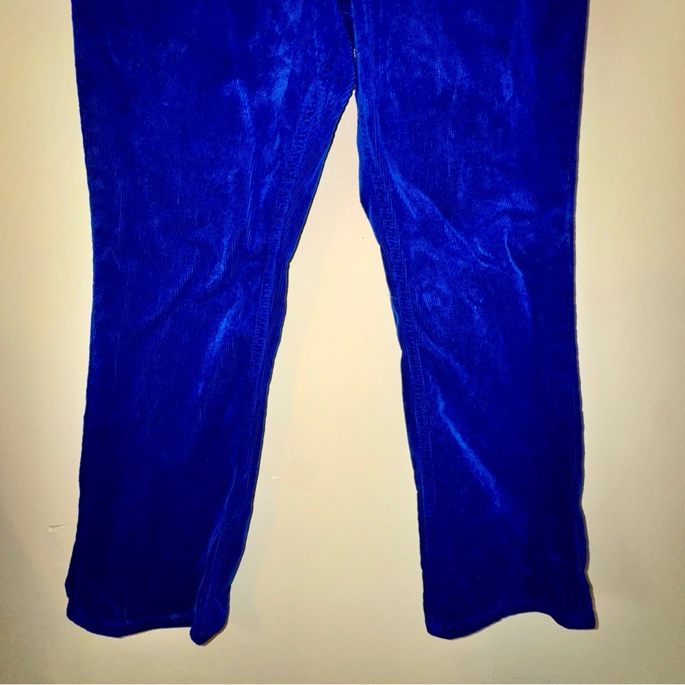 Pilcro Royal Blue Corduroy Straight Leg Jeans - Picture 3 of 10